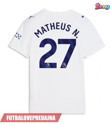 Lacne Ženy Futbalové dres Manchester City Matheus Nunes #27 2026-27 Krátky Rukáv - Tretina
